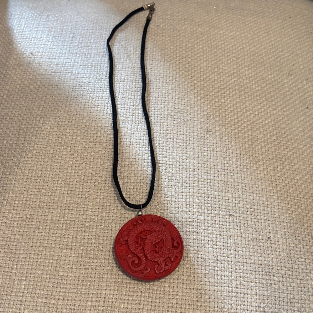 Elegant Red Pendant Necklace